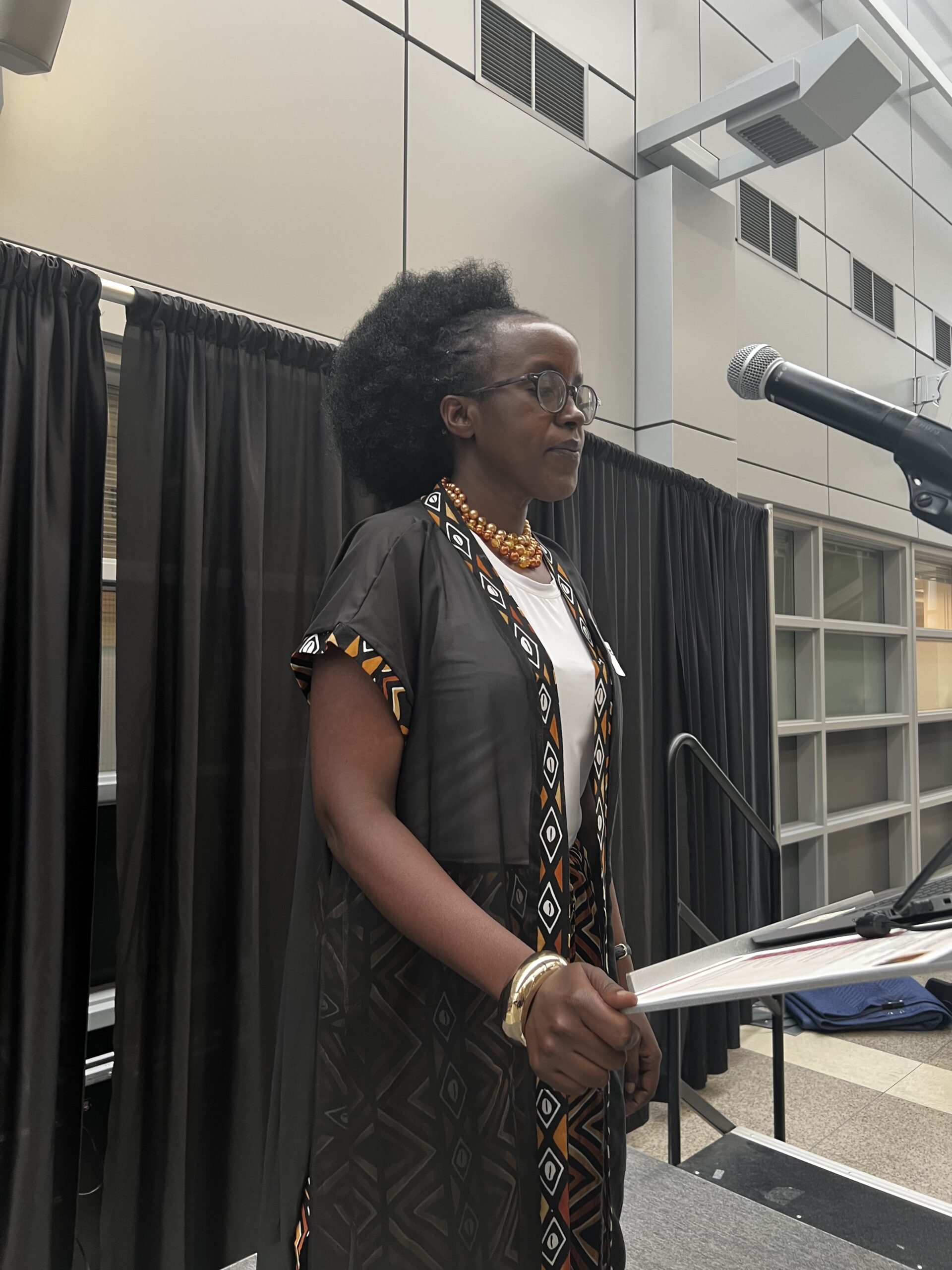 Dr. Marie Claire Uwamahoro presenting at the Black Health and Research Symposium 2026.